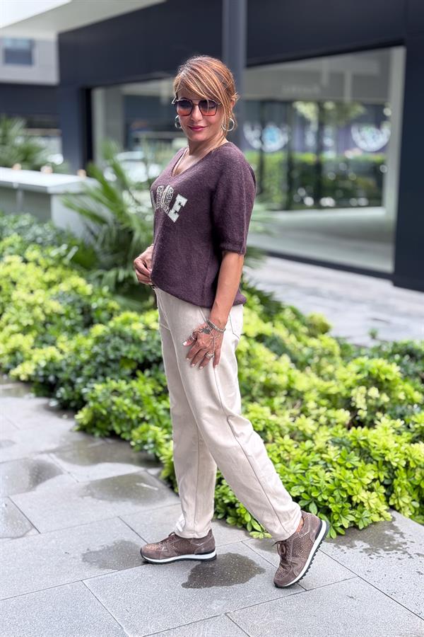 Dar Paça Basic Güderi Pantolon Bej Renk