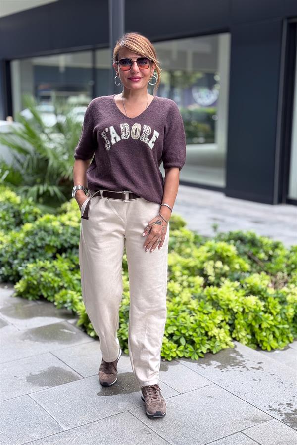 Dar Paça Basic Güderi Pantolon Bej Renk