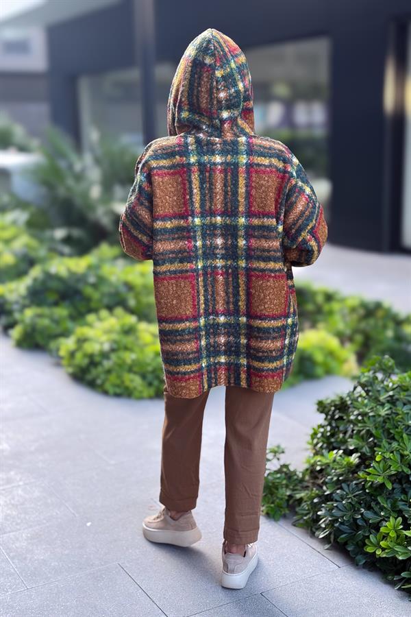 Ekose Desenli Keçe Kaban Taba Renk