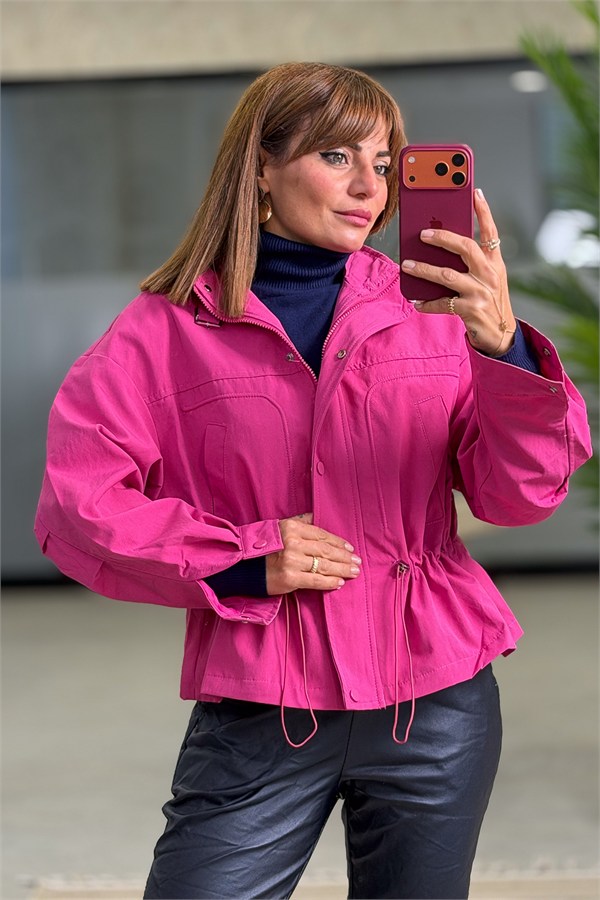 Gabardin Trenç Pembe RenkCEKET