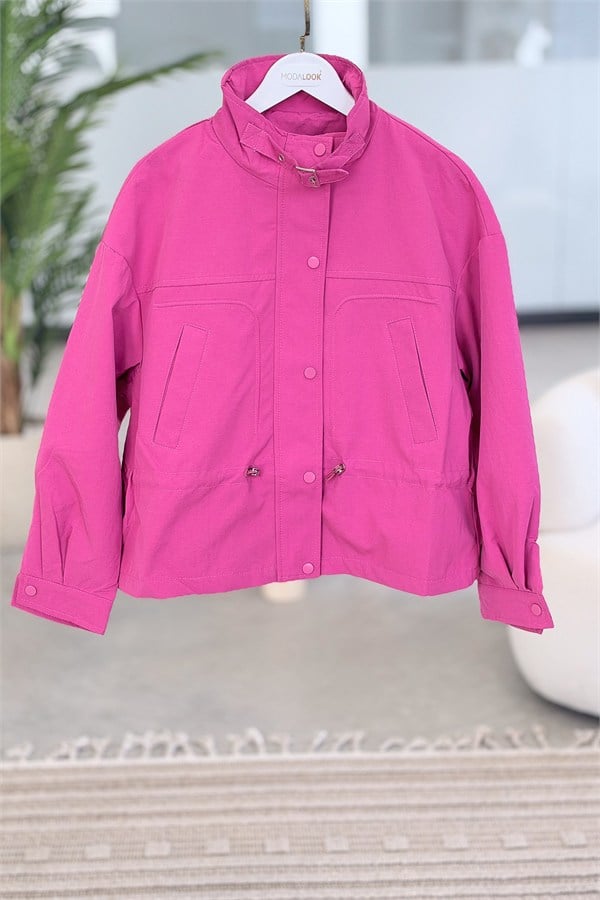 Gabardin Trenç Pembe RenkCEKET