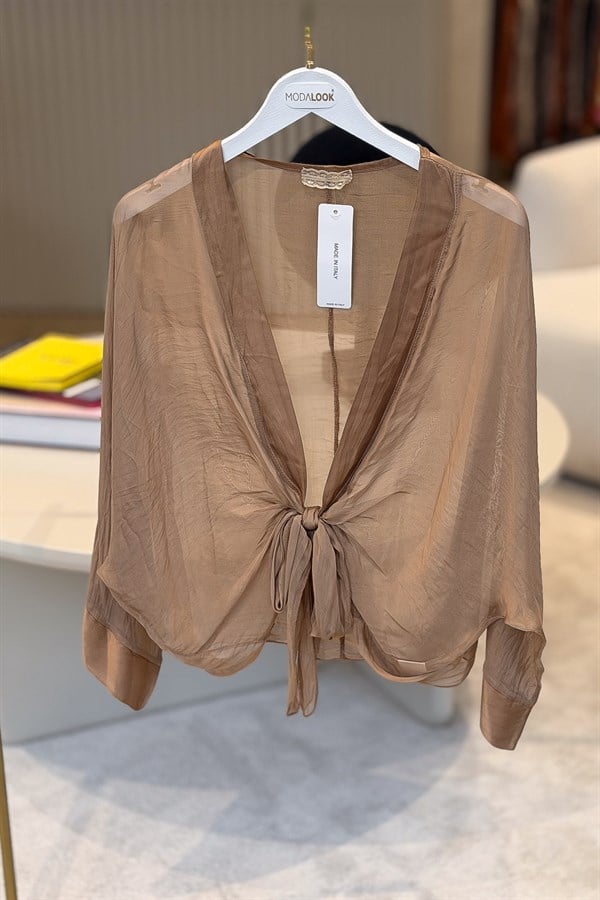 İpek Bolero Camel RenkCEKET