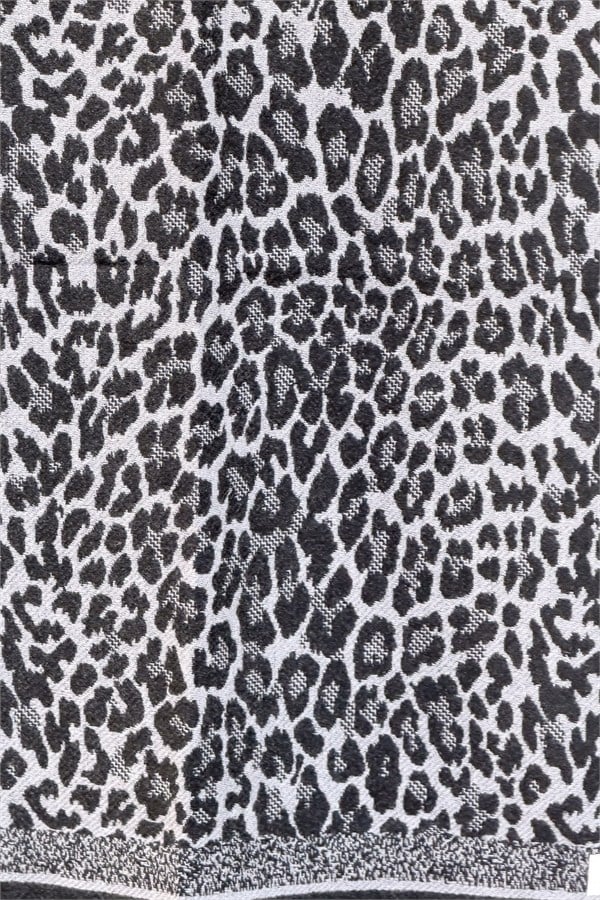 Leopar Desenli Kaşmir Şal Bej Renk