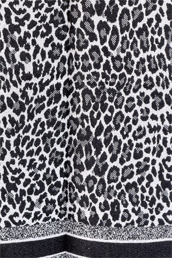 Leopar Desenli Kaşmir Şal Füme Renk