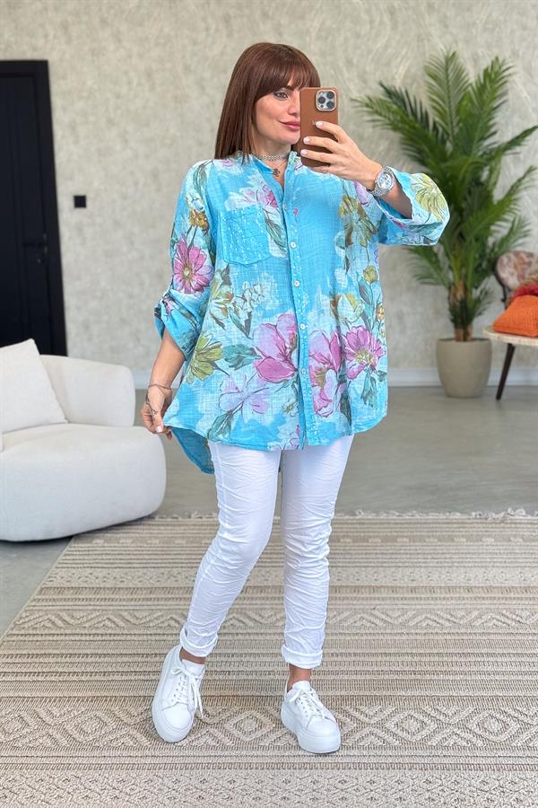 Likralı Düz Basic Pantolon Beyaz Renk