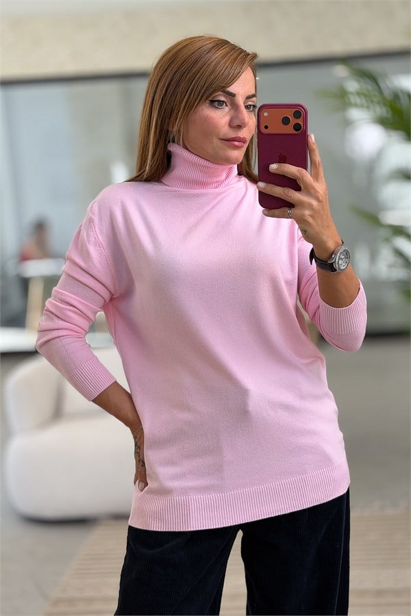 Modal Kumaş Balıkçı Triko Pembe Renk