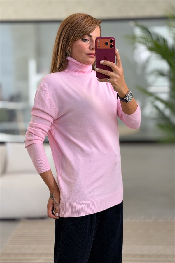 Modal Kumaş Balıkçı Triko Pembe Renk