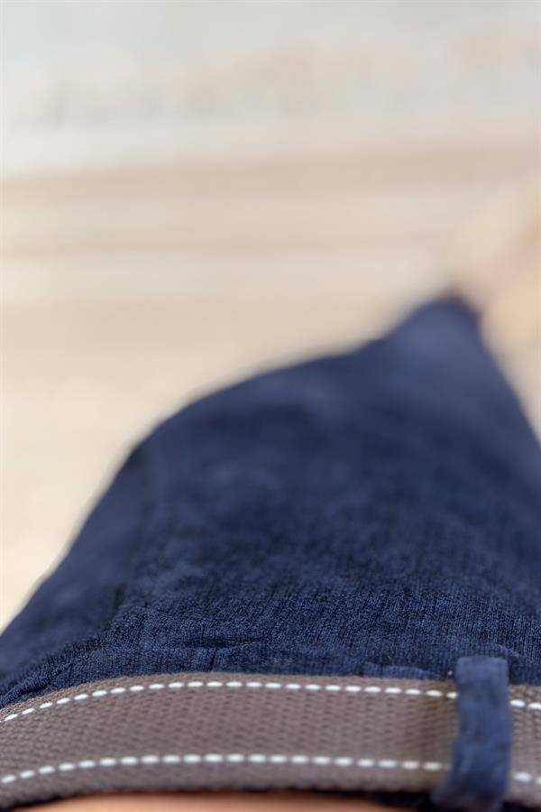 Premium İnce Fitilli Kemerli Kadife Pantolon Lacivert Renk