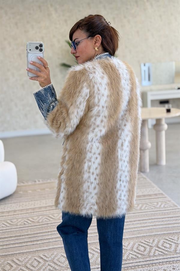 Pul Kot Yamalı Kürk Camel Renk