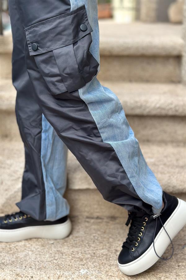 Tasarım Kot Pantolon Antresit Renk