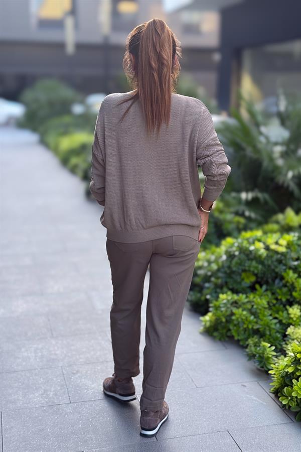 Teddy V Yaka Triko Vizon Renk