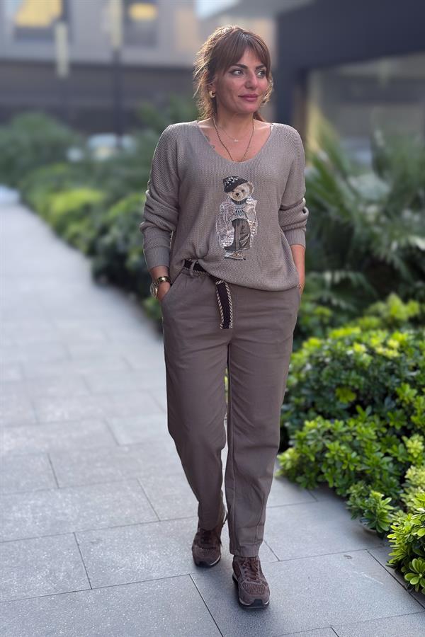 Teddy V Yaka Triko Vizon Renk