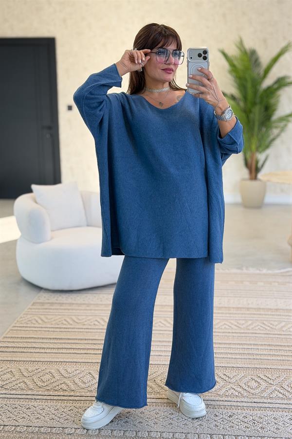 Triko Alt Üst Takım Petrol Mavisi Renk