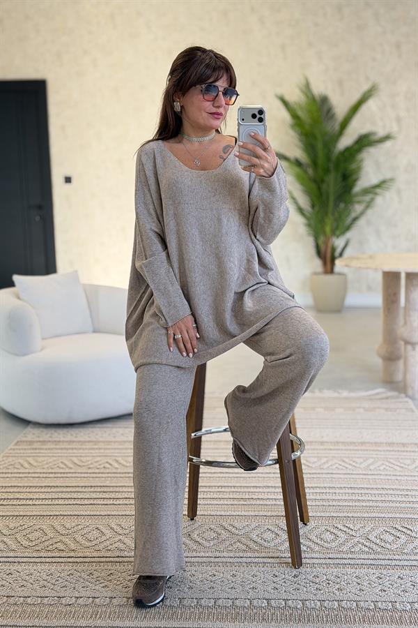 Triko Alt Üst Takım Vizon Renk