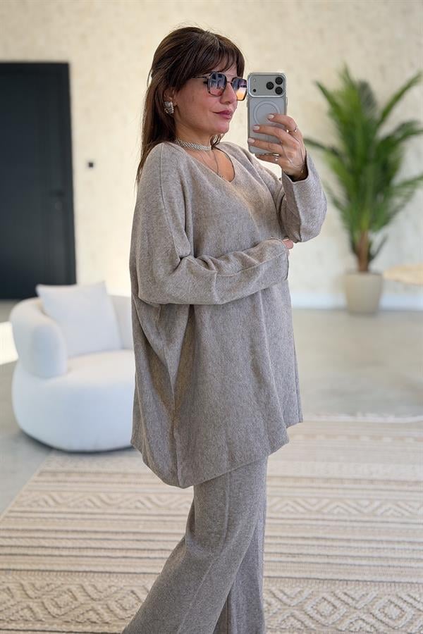 Triko Alt Üst Takım Vizon Renk