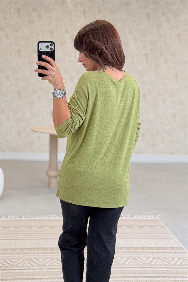 Triko Hırka Asit Renk