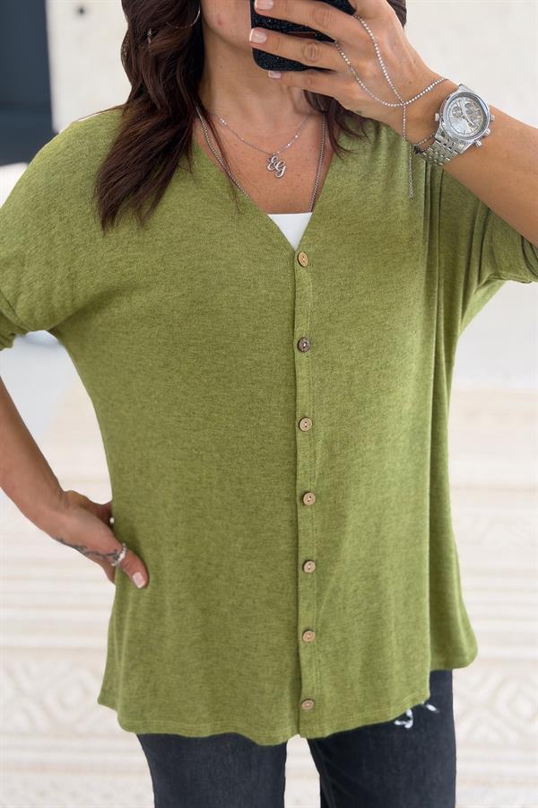 Triko Hırka Asit Renk