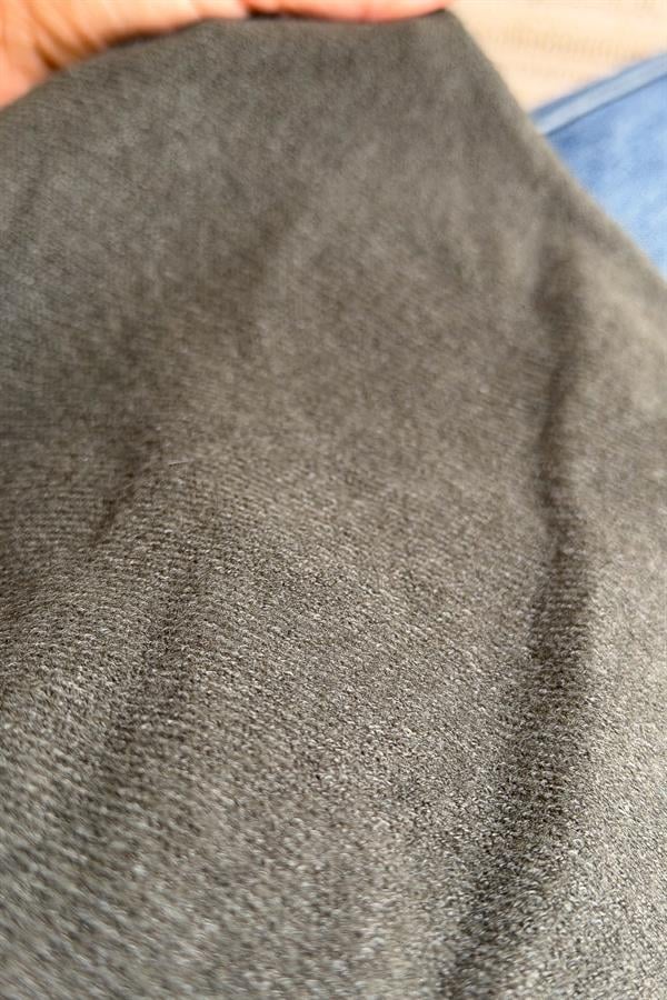 Yarım Kol Dik Yaka Triko Haki Renk