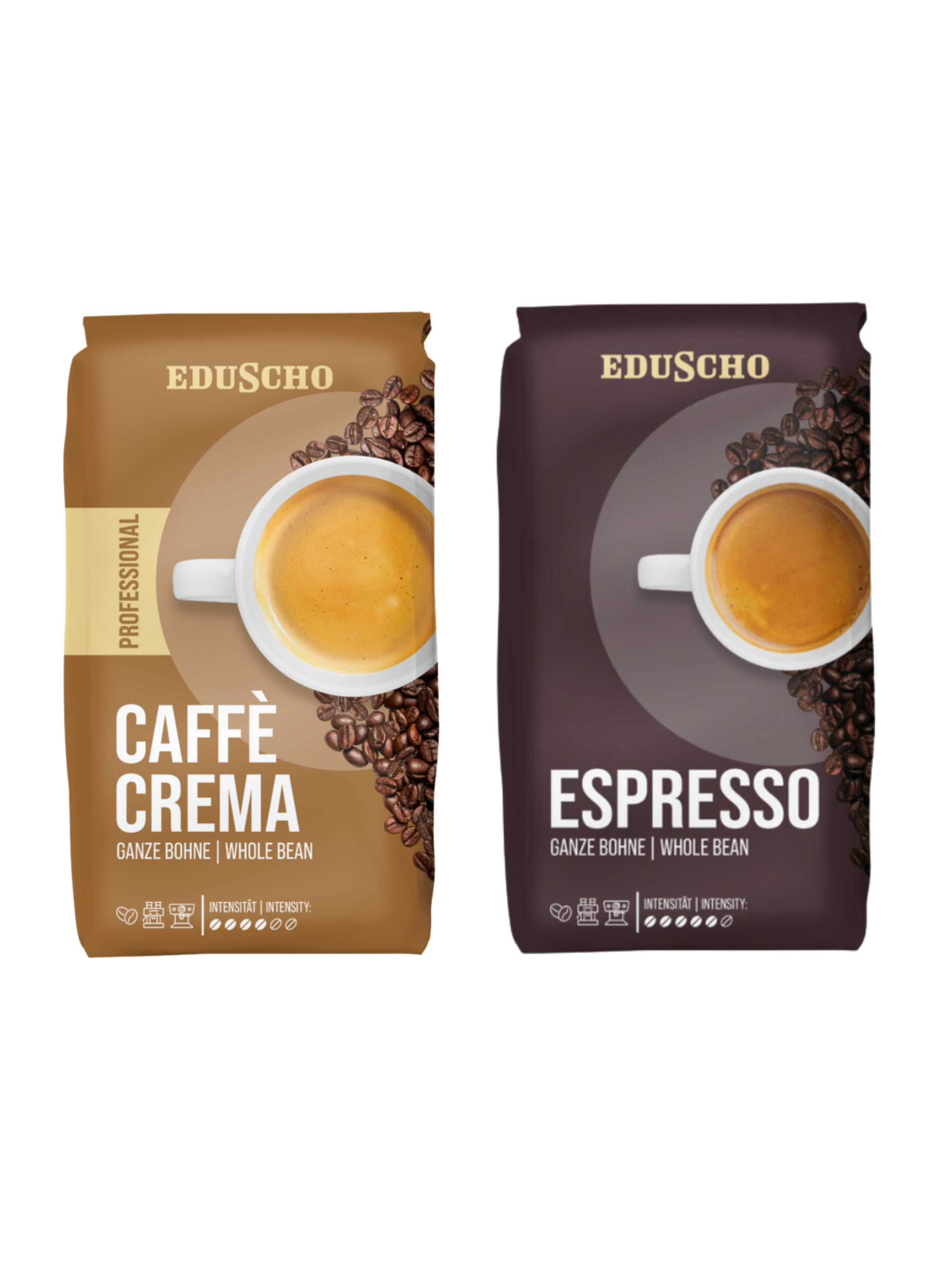 Eduscho Espresso Prof. Çekirdek Kahve 1 kg +  Eduscho Caffe Crema Prof. Kahve 1 kg
