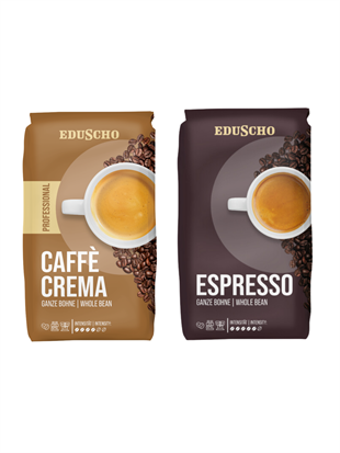 Eduscho Espresso Prof. Çekirdek Kahve 1 kg +  Eduscho Caffe Crema Prof. Kahve 1 kg