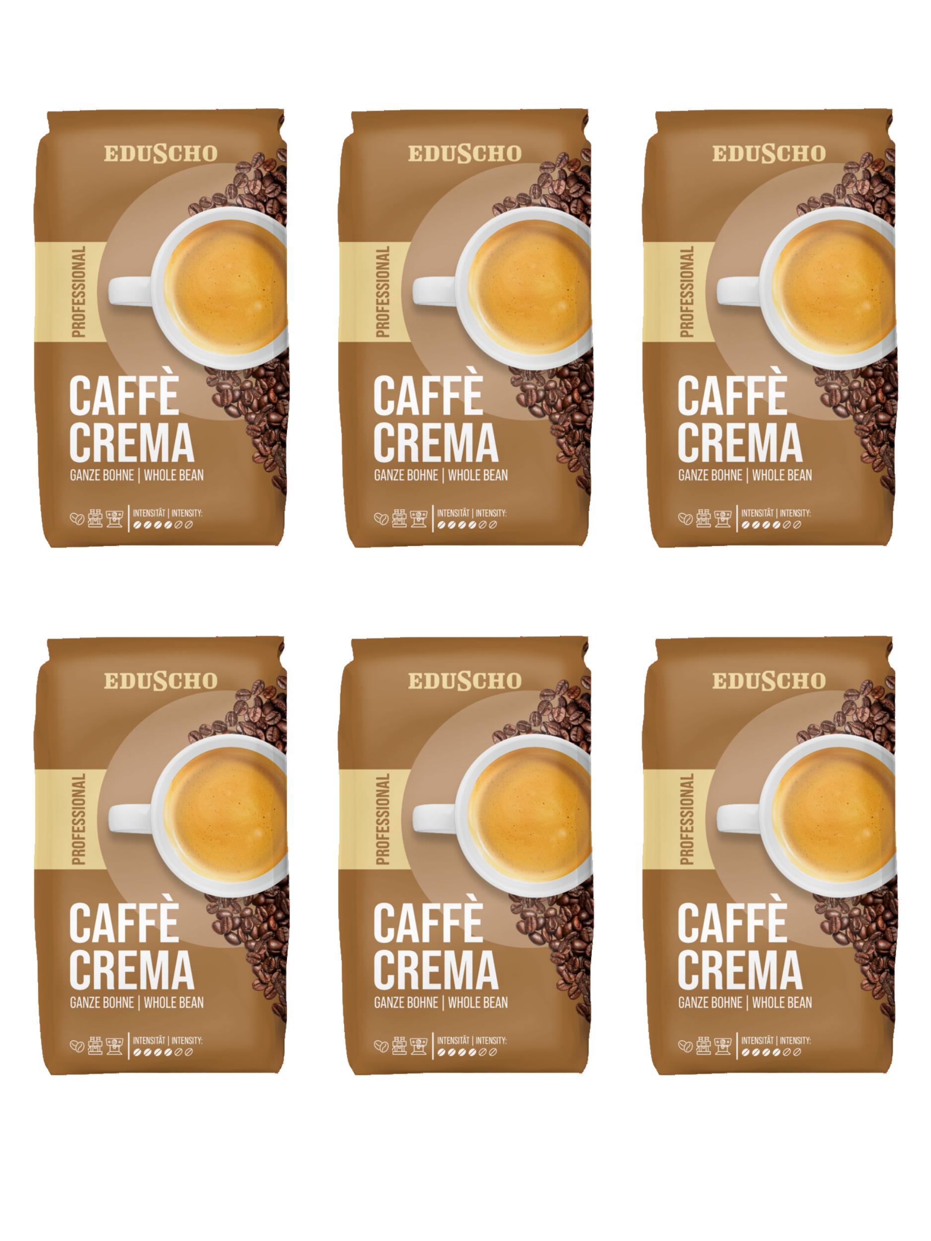 Tchibo Eduscho Caffe Crema Çekirdek Kahve 1kg*6'lı - Sinerjikgida.com