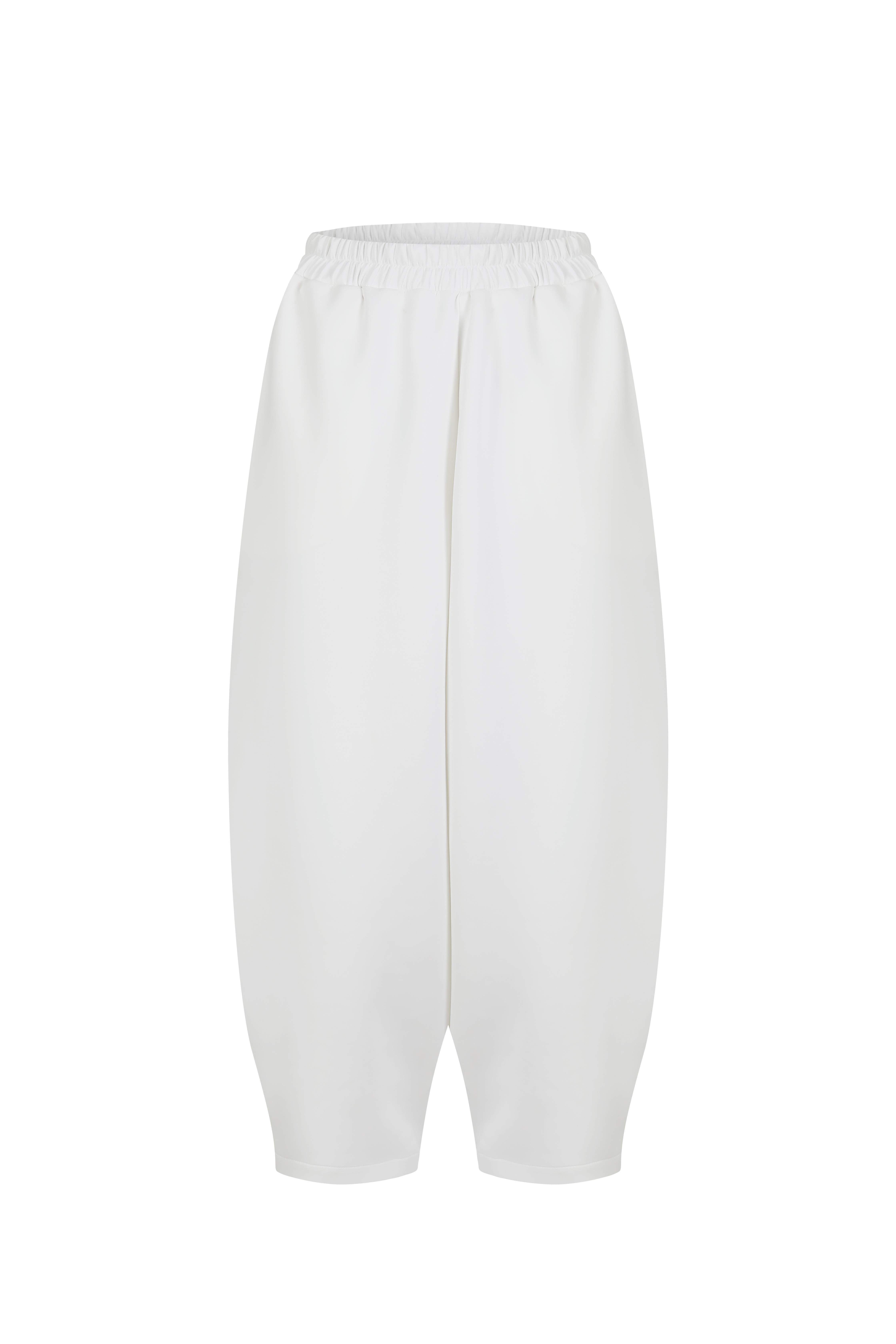 Beyaz Scuba Jogger Pantolon