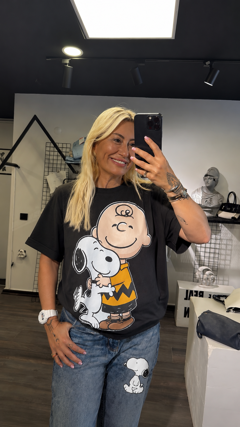 Baskılı Oversıze Tshirt