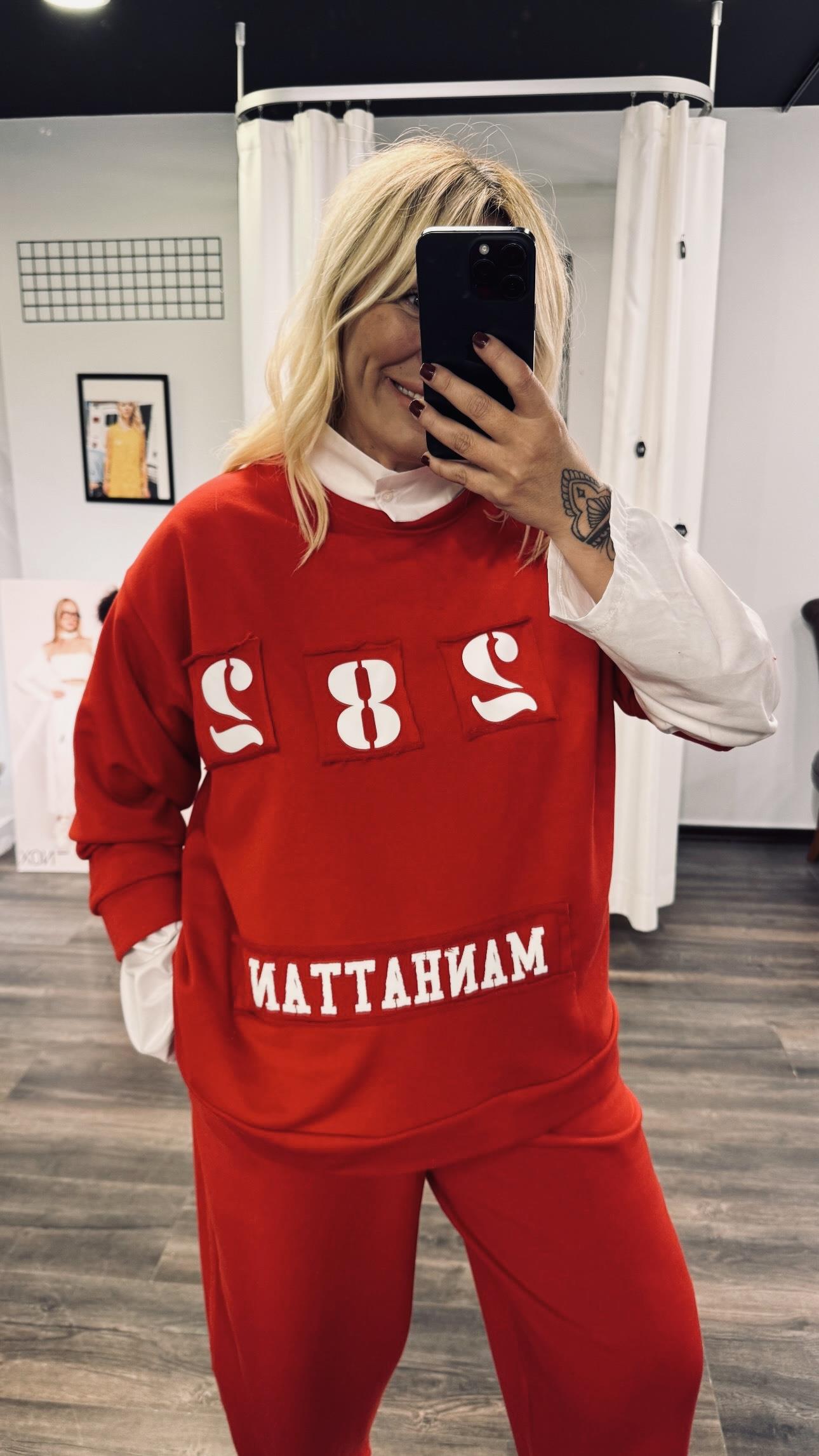 KIRMIZI MANHATTAN SWEATSHIRT
