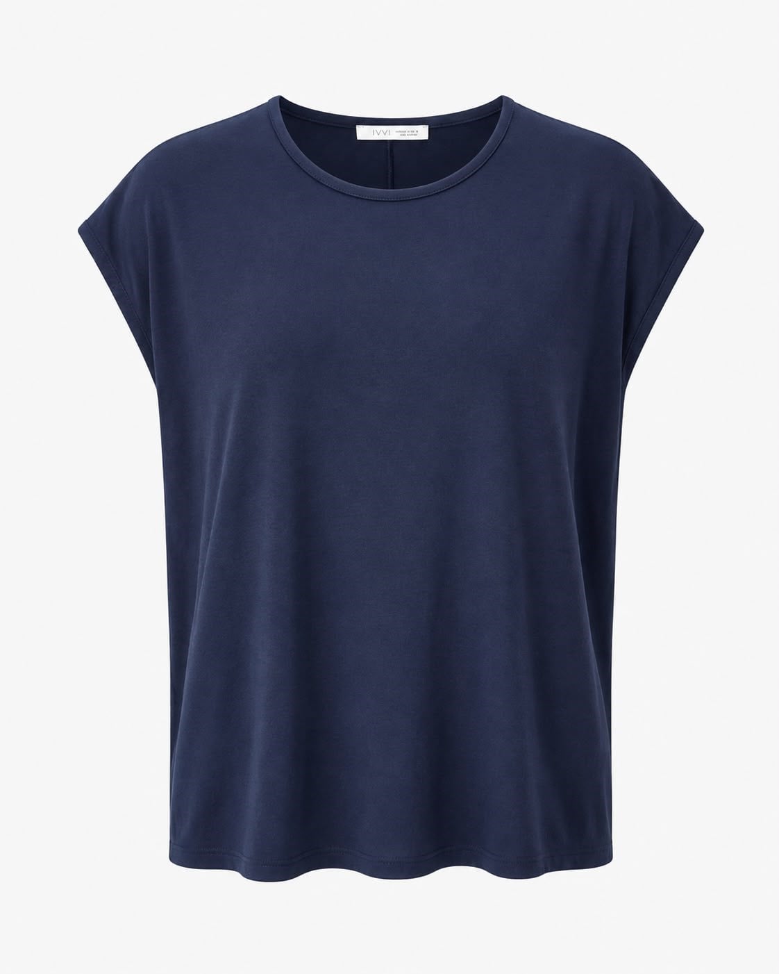 Lacivert Modal Kolsuz Tshirt