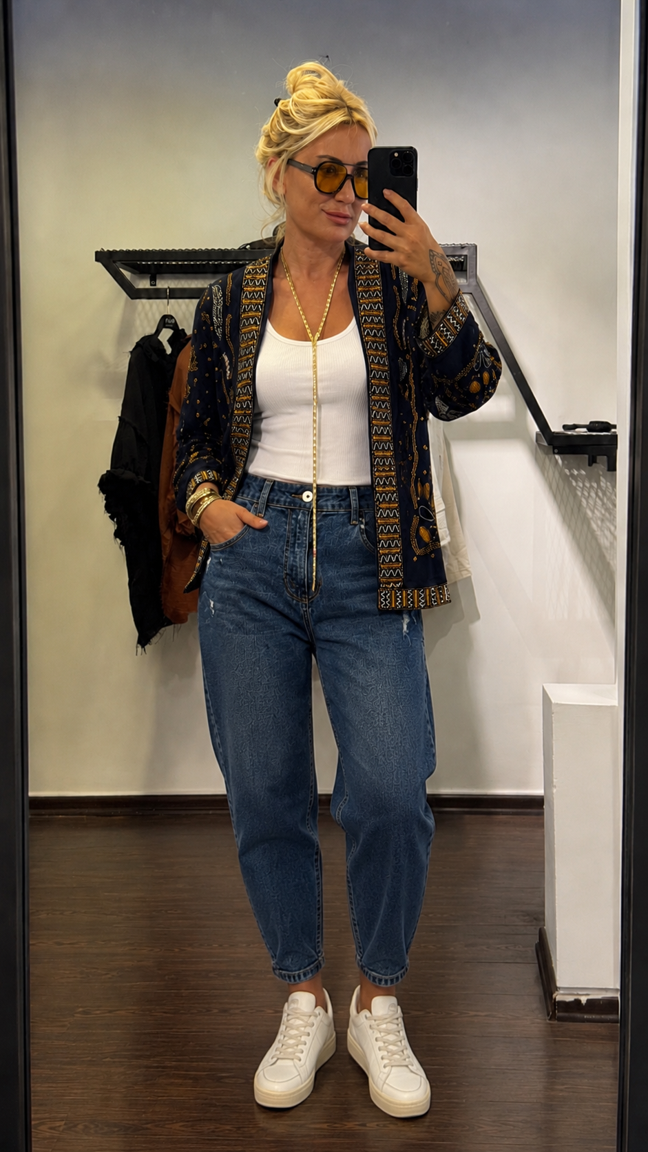 LİKRALI MAVİ JEANS