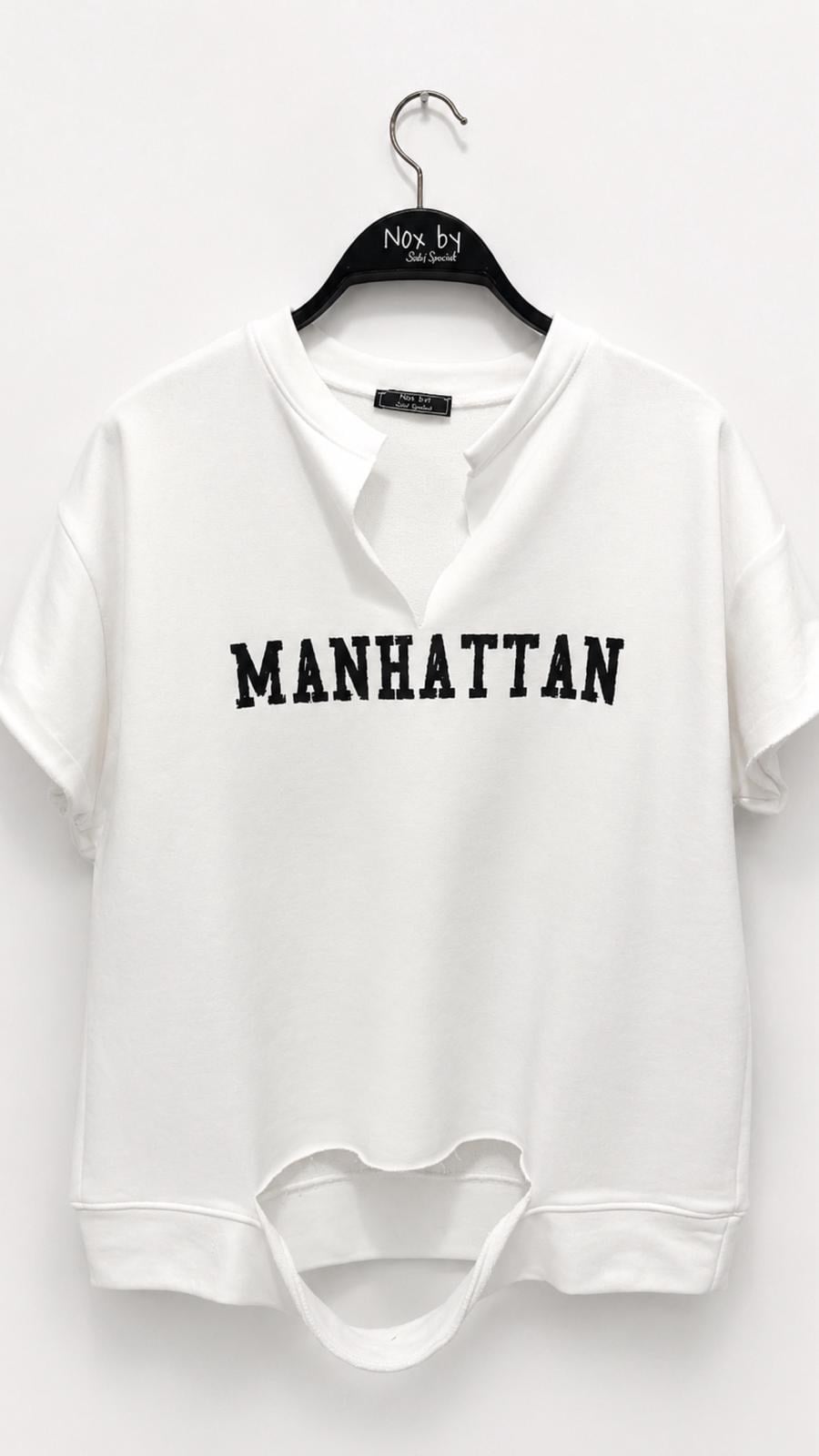 MANHATTAN BASKILI SWEATSHİRT