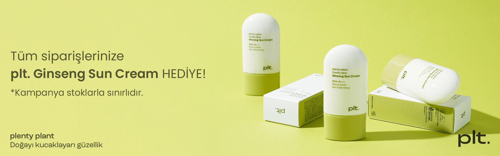 PLT Ginseng Sun Cream Hediye