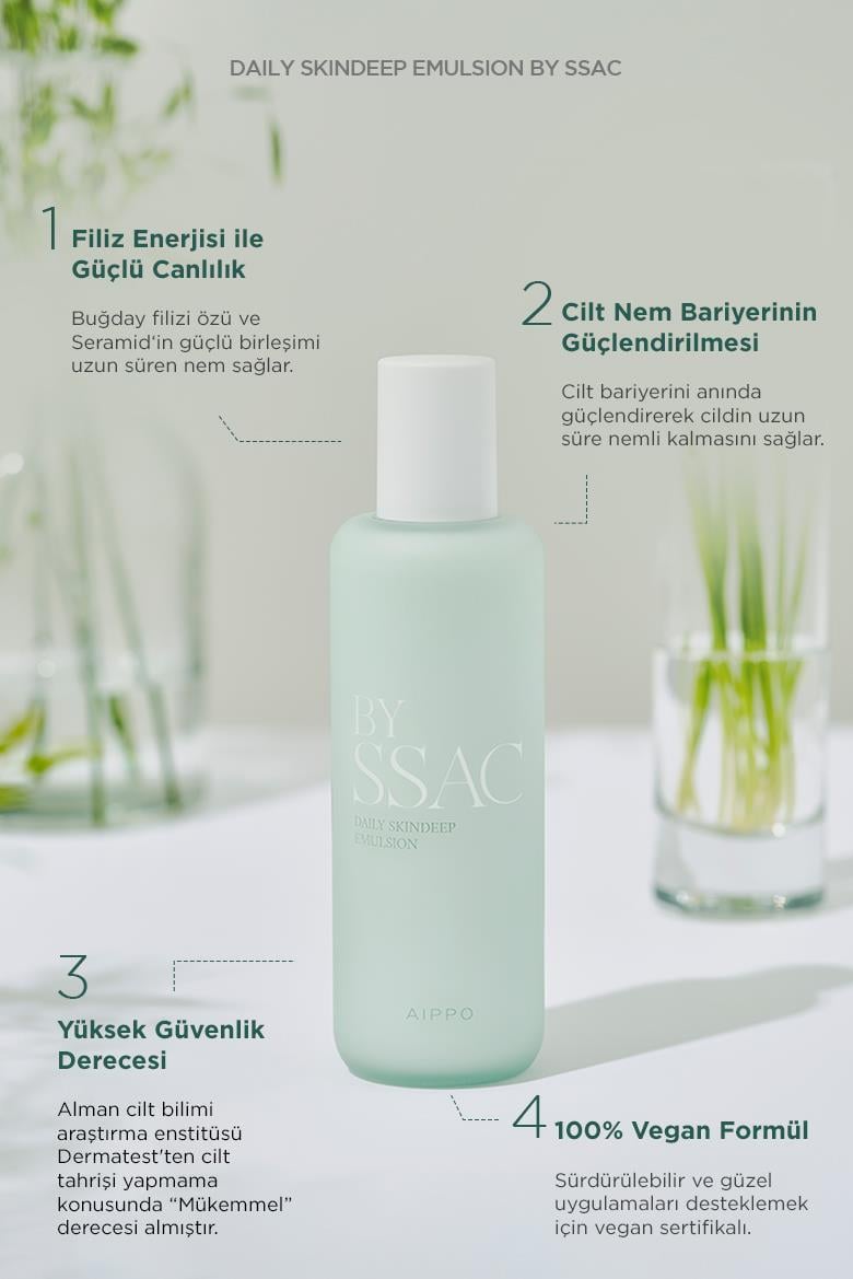 Aippo Yatıştırıcı Bariyer Onarıcı Krem - Daily Skindeep Emulsion by SSAC 130 ML