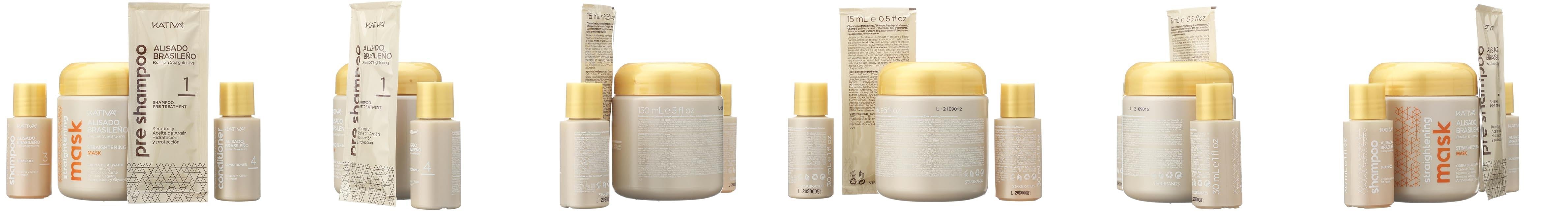 (Ambalaj Hasarlı veya Kutusuz) Kativa Brezilya Fönü - Keratinli Saç Düzleştirme Kiti - Doğal ve Vegan