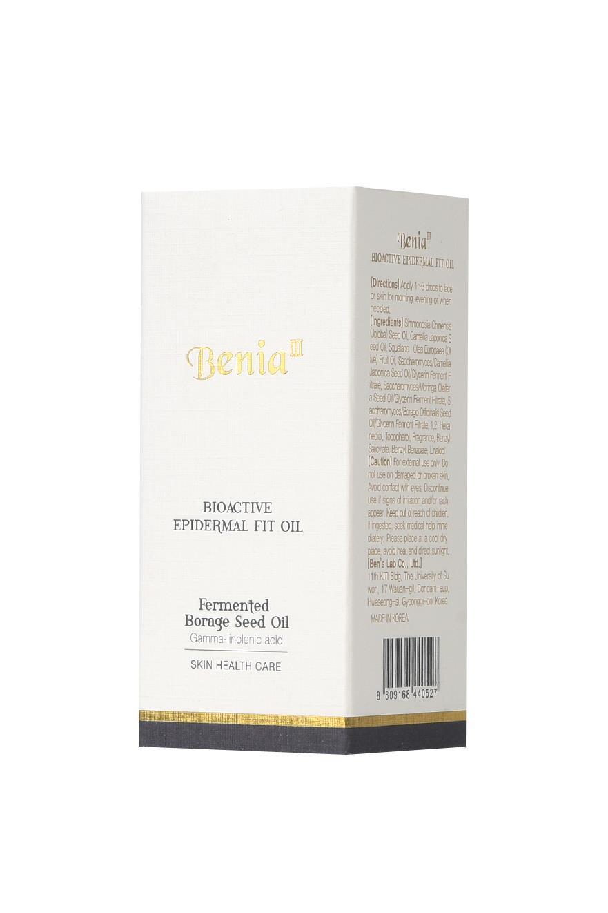 Benia3 Kırışıklık Karşıtı ve Aydınlatıcı Cilt Bakım Yağı - Bioactive Epidermal Fit Oil 30 ML
