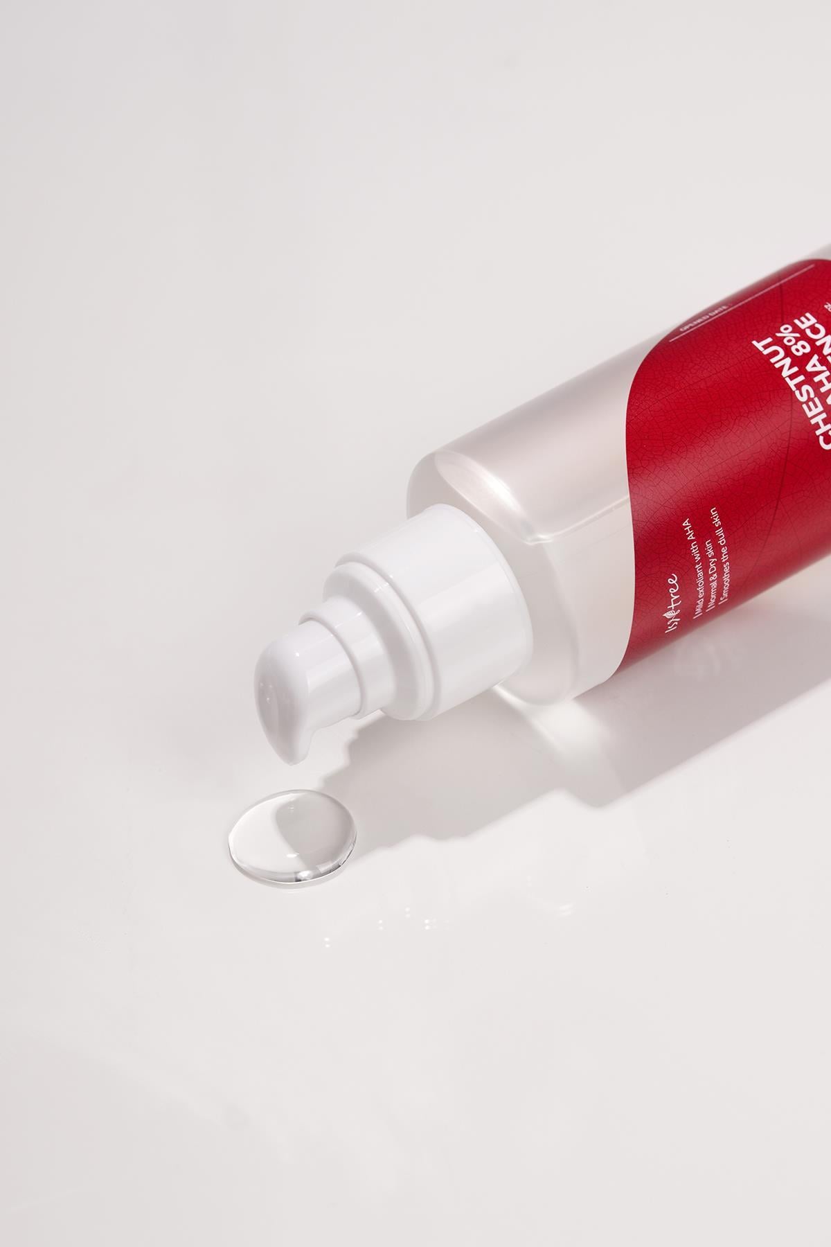 Isntree Chestnut AHA 8% Clear Essence 100 ML (Glikolik ve Laktik Asit İçeren Cilt Pürüzsüzleştirici Peeling Esansı)