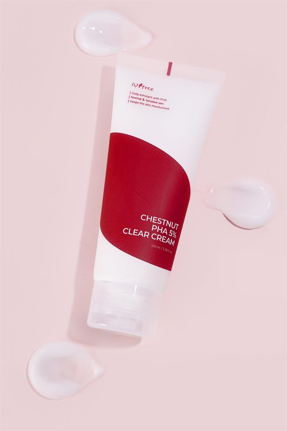 Isntree Chestnut PHA 5% Clear Cream 100 ML (Gözenek Sıkılaştırıcı, Ölü Cilt Hücresi Temizleyici, Hafif Eksfoliye Edici Krem)