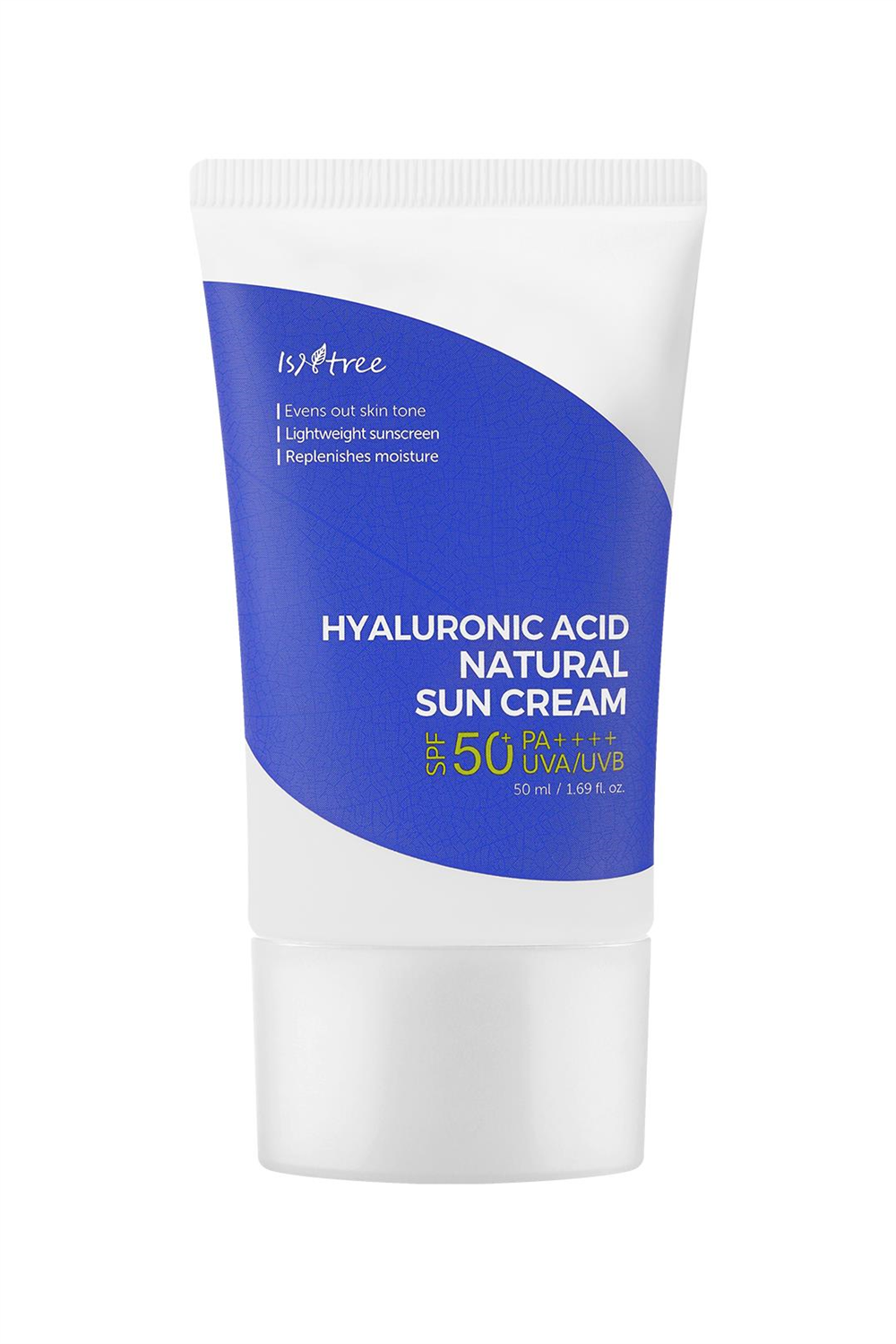 Isntree Hyaluronic Acid Natural Sun Cream 50 ml (Fiziksel Filtreli, Hafif Mat Bitişli Güneş Koruyucu Krem)