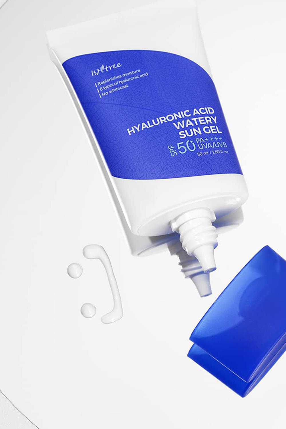 Isntree Hyaluronic Acid Watery Sun Gel 50 ml (Kimyasal Filtreli 8 Tip Hyalüronik Asit İçeren SPF50+ Güneş Koruyucu Bakım Jeli)