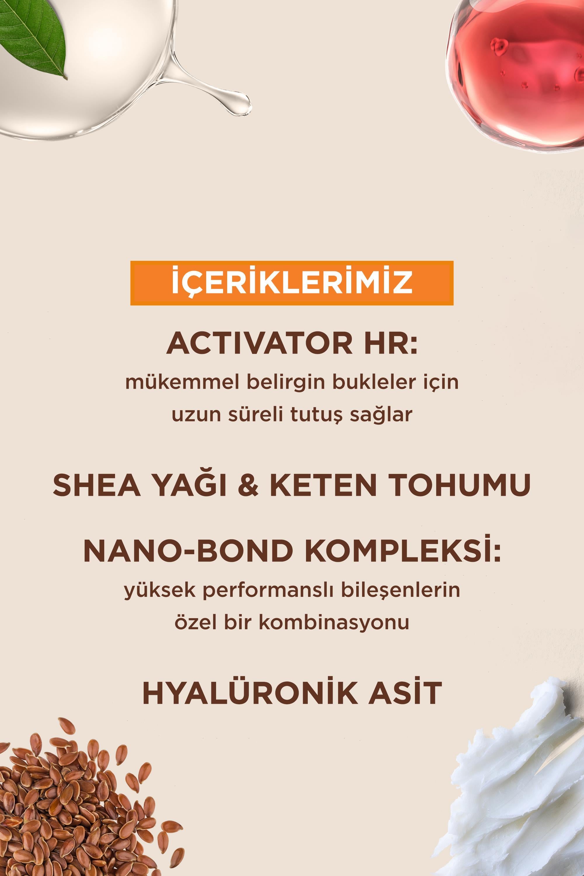 Kativa Curly Plex Bukle Belirginleştirici Saç Kremi ve Maske 450 mL