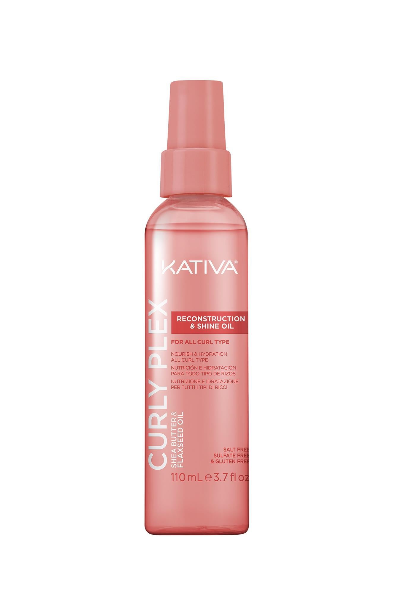 Kativa Curly Plex Bukle Onarıcı & Parlatıcı Kıvırcık Saç Bakım Yağı 110 mL
