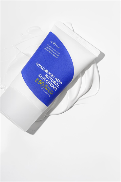 Isntree Hyaluronic Acid Natural Sun Cream 50 ml (Fiziksel Filtreli, Hafif Mat Bitişli Güneş Koruyucu Krem)