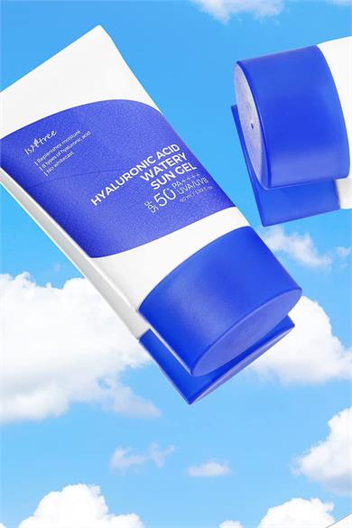Isntree Hyaluronic Acid Watery Sun Gel 50 ml (Kimyasal Filtreli 8 Tip Hyalüronik Asit İçeren SPF50+ Güneş Koruyucu Bakım Jeli)