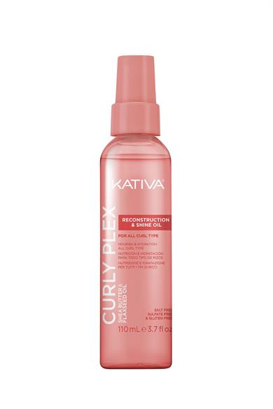 Kativa Curly Plex Bukle Onarıcı & Parlatıcı Kıvırcık Saç Bakım Yağı 110 mL