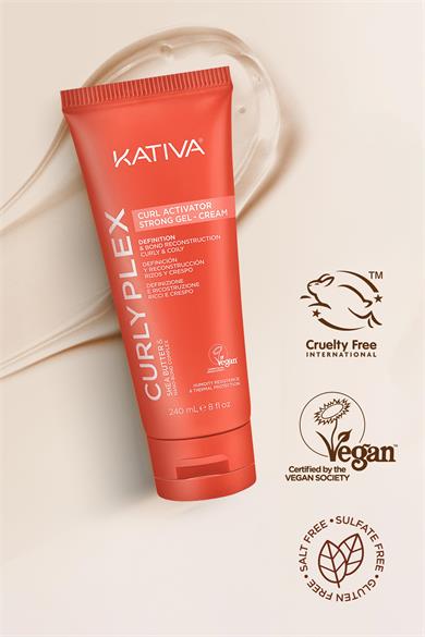 Kativa Curly Plex Güçlü Bukle Belirginleştirici - Şekillendirici Jel Krem 240 mL