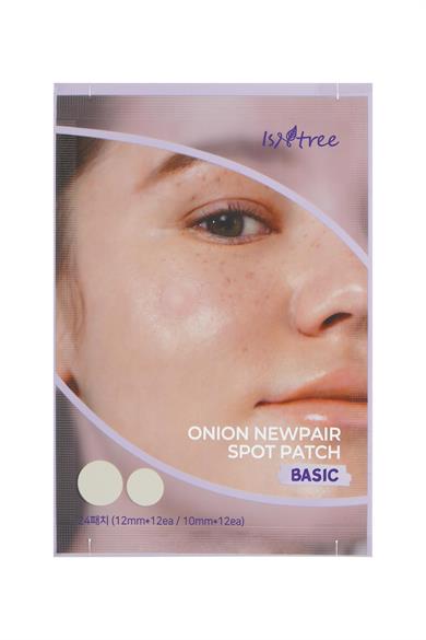 Isntree Onion Newpair Spot Patch - Basic 24 Adet (12mm*12 & 10mm*12) (Niacinamide İçeren Akne Kapatıcı, Sivilce Bandı)