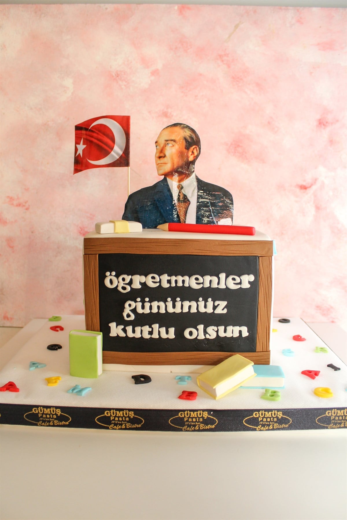 Öğretmenler Gününüz Kutlu Olsun Tasarım Pasta