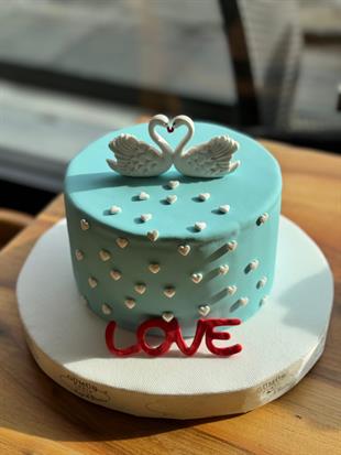 I Love You Sevgililer Günü Yaş Pasta