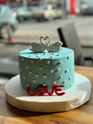 I Love You Sevgililer Günü Yaş Pasta