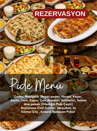 İftar Pide Menü